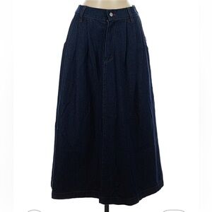 Le Bonne Shoppe Farm Girl Midi Denim Skirt Medium